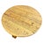 Wood Vintage Rustic Brutalist European Round Oak Coffee Table , 1950s For Sale - Image 7 of 11