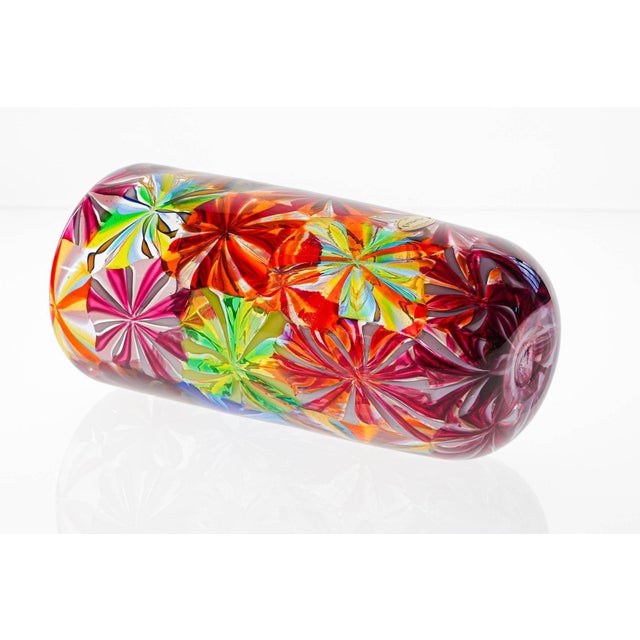 Stellato Murano Glass Vase in the style of Pollio Perelda for Fratelli Toso For Sale - Image 11 of 18