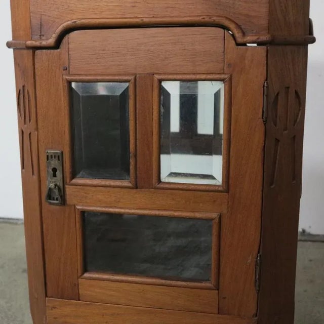 Antique Art Nouveau Display Cabinet For Sale - Image 4 of 10