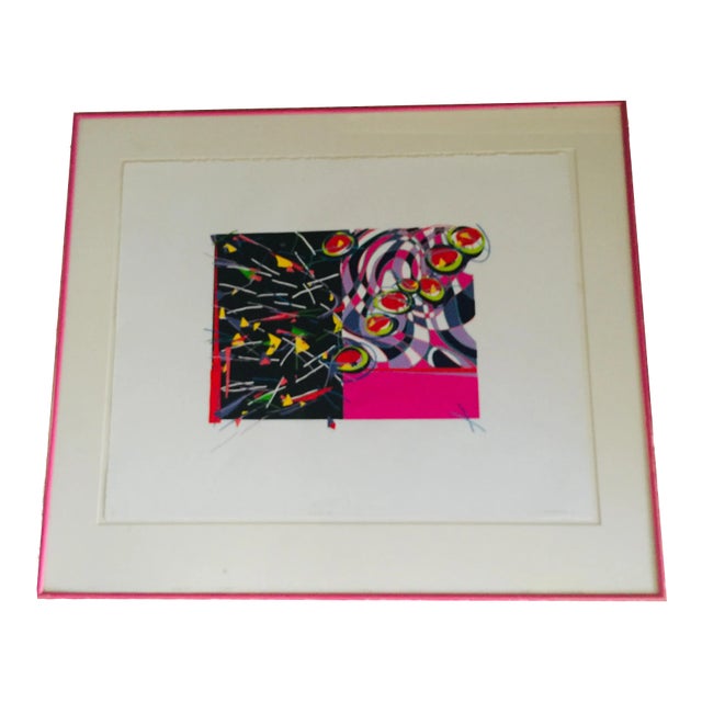 Print - Abstract Silkscreen by Merrill Shatzman - Seescapes #3 For Sale