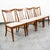 Mid-Century Modern Mid Century Modern Dining Chairs Set 6 Solid Stained Oak Keller Furniture Tan For Sale - Image 3 of 12
