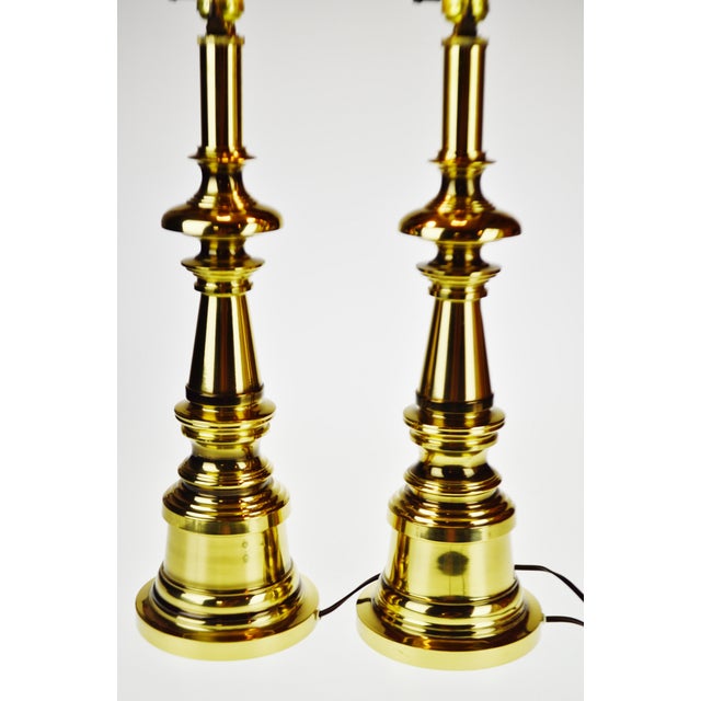 Vintage Brass Candlestick Table Lamps a Pair Make Fair Offer Chairish