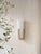 Pluto Sconce in Ceramic Stone and White Glass by Farrah Sit For Sale - Image 6 of 11