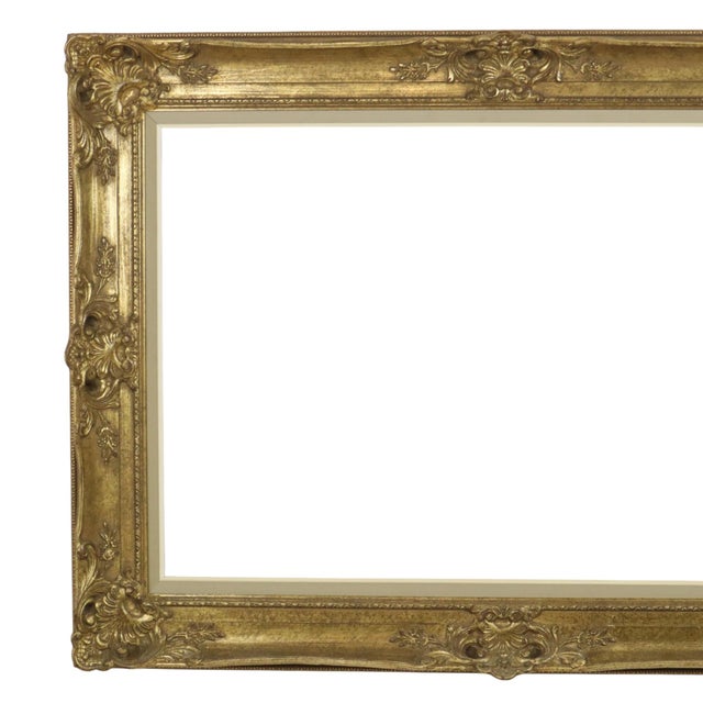 Large Baroque Gilded Frame, 1950s For Sale - Image 10 of 18