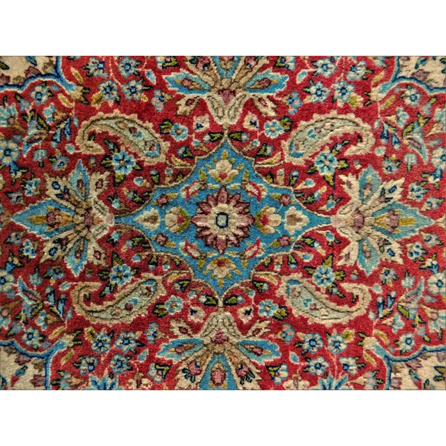Vintage Handmade Persian Kirman Rug. 9'x 12' For Sale In Los Angeles - Image 6 of 12