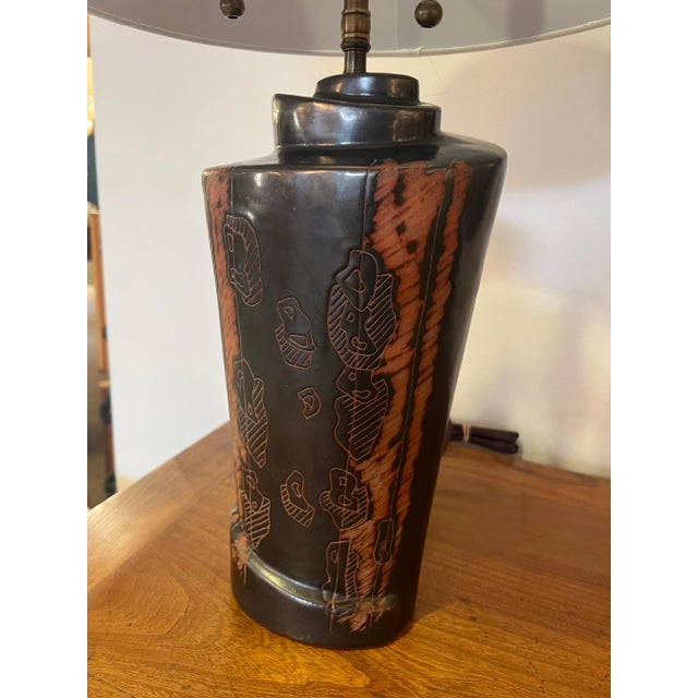 1940s American Marianna von Allesch Ceramic Table Lamps - A Pair For Sale - Image 10 of 12