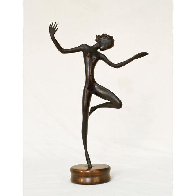 Franz Hagenauer, Nude Dancer, 1920s, Brass For Sale - Image 10 of 10