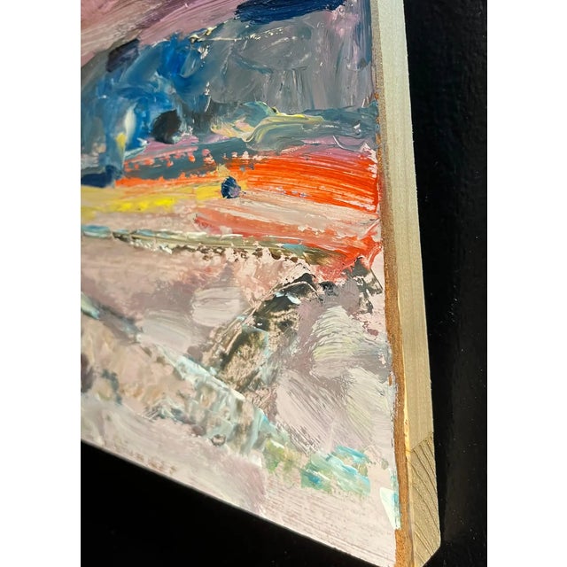 Jean Krille, Landscape 138, Oil on Masonite For Sale - Image 8 of 10