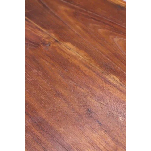 Wood Harvest Bench Seating Solid Teak Bench A For Sale - Image 7 of 7