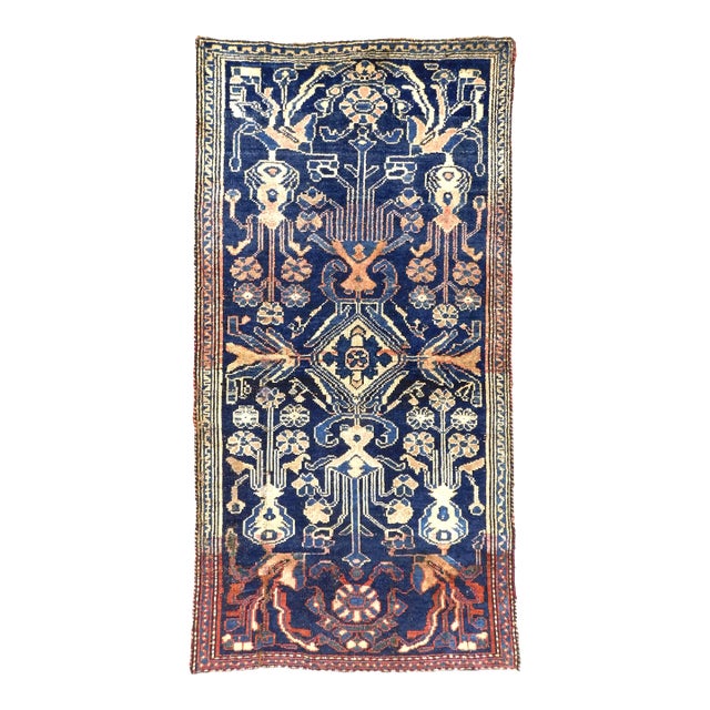 Antique Hand Knotted Persian Rug. 3'4"x 6'8" For Sale