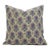 Fabdivine Block Print Pillow Cover Kusum Linen Blend- 16x16 For Sale
