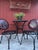 Black Mid 20th Century Francois Carre Garden Dining Chairs - A Pair For Sale - Image 8 of 12