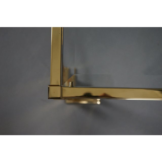 Large Hollywood Regency Coffee Table in Brass, Set of 3 For Sale - Image 9 of 16