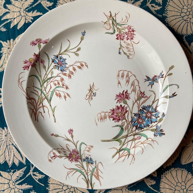 Antique French Ironstone Soup Tureen and Plater from Keller & Guerin Luneville, Set of 2 For Sale - Image 4 of 13