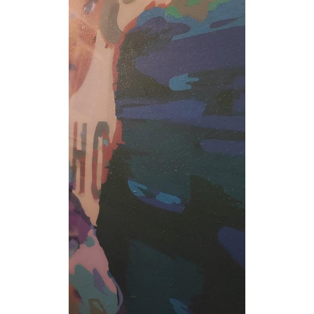 Stanley Tomshinsky, Lion, 1973, Acrylic on Canvas, Framed For Sale - Image 4 of 17