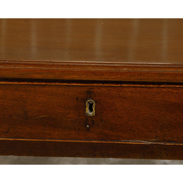 English 18th Century Georgian Period Walnut Side Table with Single Drawer For Sale - Image 12 of 12