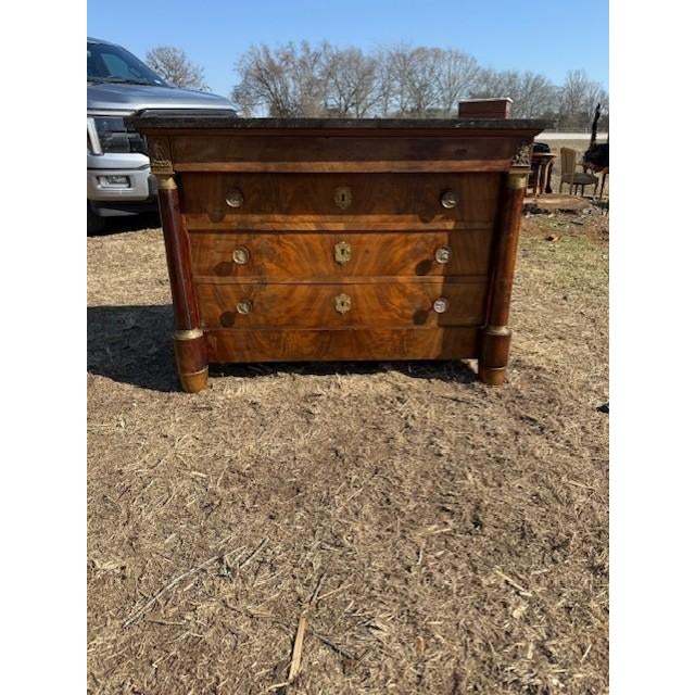 19th Century Empire Marble Top Chest of Drawer / Commodes For Sale - Image 17 of 18
