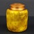 Chinese Vintage Chinese Golden Phoebe Wood Tea Caddy | Burl Wood Canister With Brass Lid For Sale - Image 3 of 9