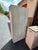 Vintage White Enamel Metal Kitchen Hutch Cabinet With Open Shelving For Sale - Image 9 of 9
