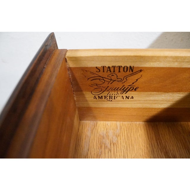 Brown Statton Trutype Americana Collection Solid Mahogany Traditional Style 53" Sideboard Buffet - Oldtowne Finish For Sale - Image 8 of 14