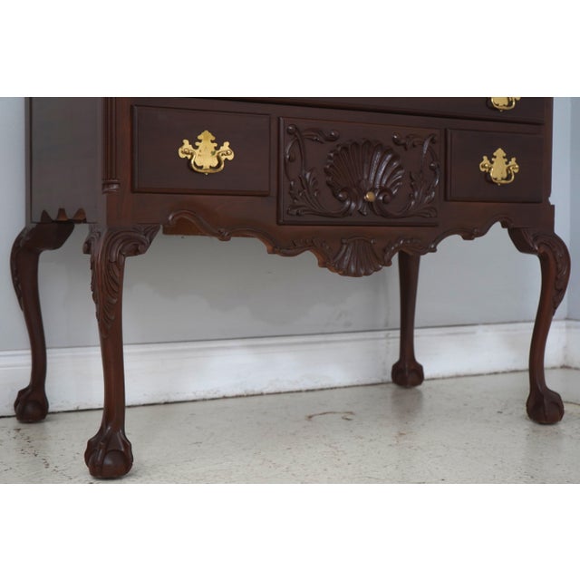 Craftique Chippendale Ball & Claw Mahogany Highboy For Sale - Image 9 of 16