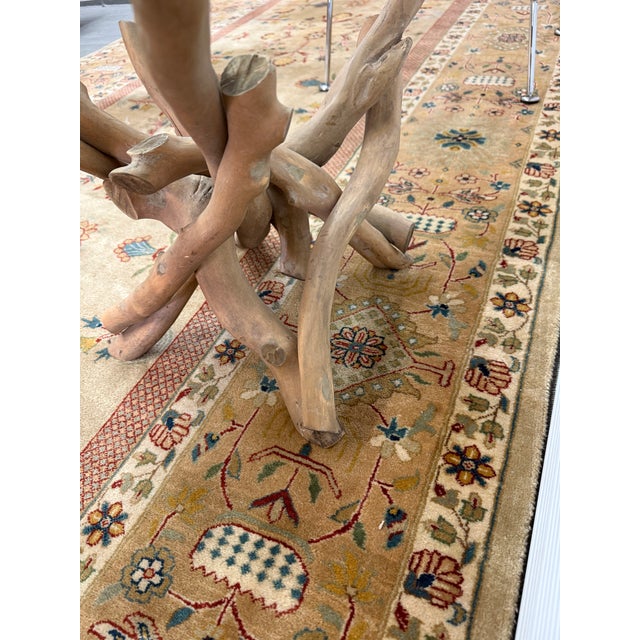 Organic Modern Gathered Driftwood Side Table For Sale - Image 9 of 12