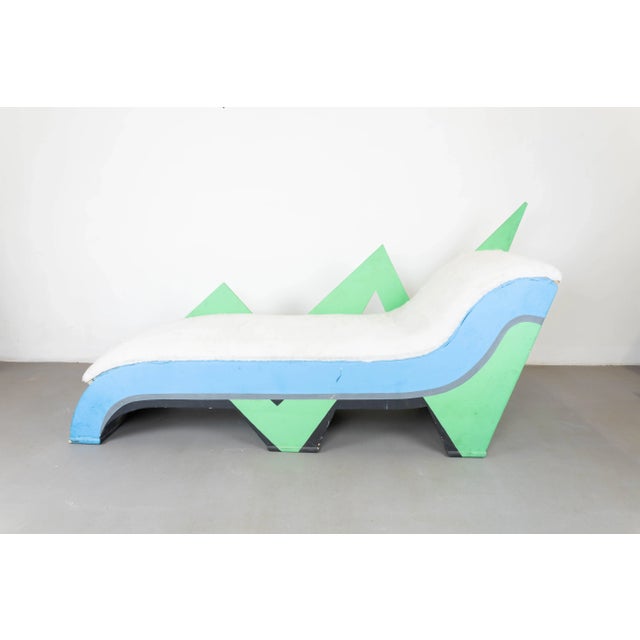 Aqua Futurista Chaise Lounge For Sale - Image 8 of 8