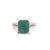 Diamond Emerald Platinum Ring 4.60 TCW Certified, Size 6.5 For Sale - Image 4 of 7