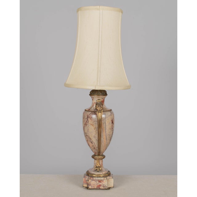 1920s French Marble and Ormolu Table Lamp For Sale - Image 5 of 14