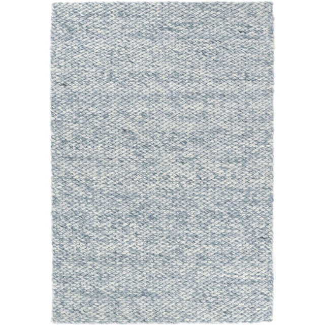 Dash & Albert Dash & Albert by Annie Selke Loggia Sky Woven Wool Rug, 7' 6" x 9' 6" For Sale - Image 4 of 4