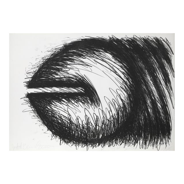 Big Horizontal, 1976 Signed Lithograph by Judith Bernstein For Sale