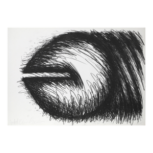 Big Horizontal, 1976 Signed Lithograph by Judith Bernstein