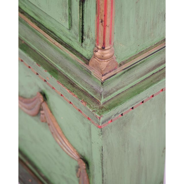 Green Frøken Longcase Clock from Bornholm, 1790s For Sale - Image 11 of 13