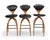 Norman Cherner for Plycraft -Set of 3 Molded Plywood Swivel Bar Stools, 1960s Mid-Century Modern For Sale - Image 11 of 12