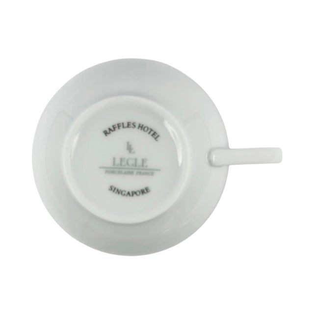 Vintage Raffles Hotel Singapore Porcelain Cup & Saucer For Sale In Washington DC - Image 6 of 9