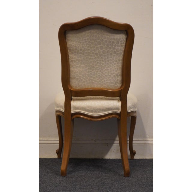 Drexel Furniture Country French Provincial Style Upholstered Dining Side Chair For Sale In Kansas City - Image 6 of 8