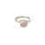 Soft Pink Rose Quartz Solitaire Ring for Women in 925 Silver, Size 8.5 For Sale - Image 9 of 11