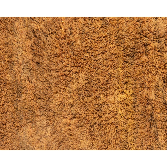 Brown Large Hand-Knotted Wool Rug by Azele Studio For Sale - Image 8 of 10