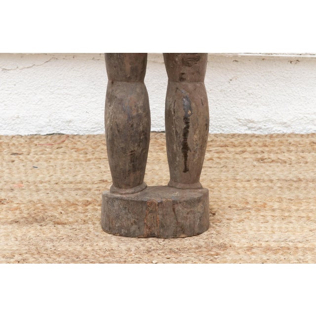 Antique Baule Female Figure W/Serene Expression For Sale - Image 10 of 12