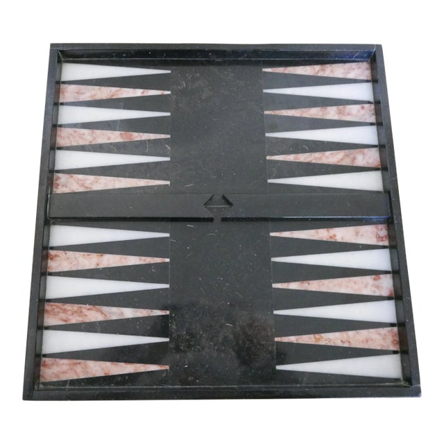 Marble Backgammon Board or Valet Tray For Sale