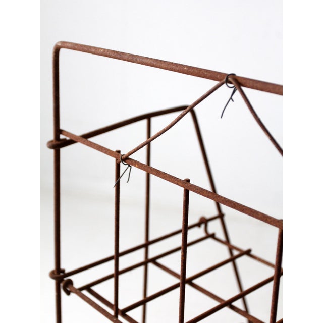 Mid-Century Collapsible Wire Shelf Rack For Sale - Image 4 of 13