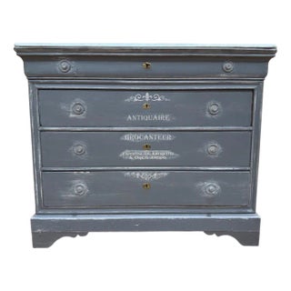 Louis Philippe Chest of Drawers in Patinated Wood For Sale