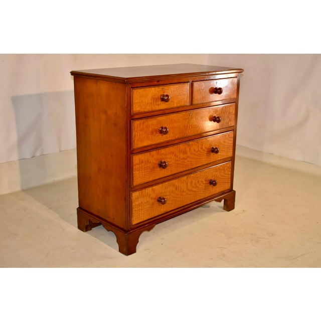 Victorian 19th Century Hungarian Ash and Walnut Chest From England For Sale - Image 3 of 9