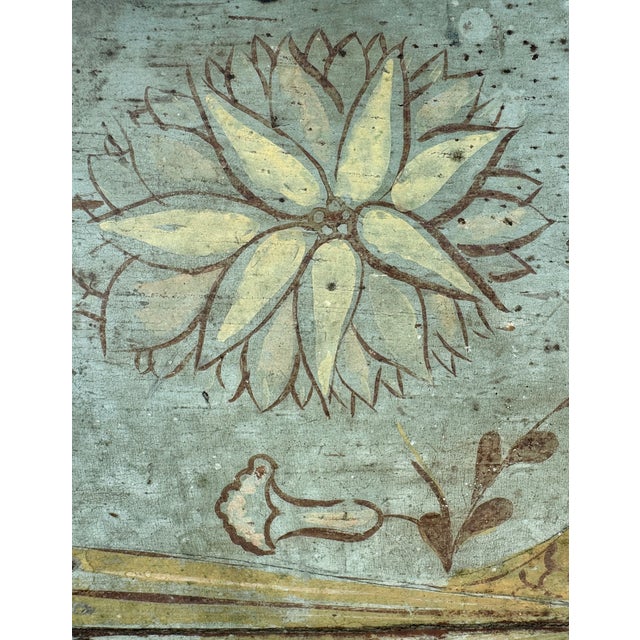 American Folk Art Blue Painted Storage Chest Circa 1820 For Sale - Image 14 of 18