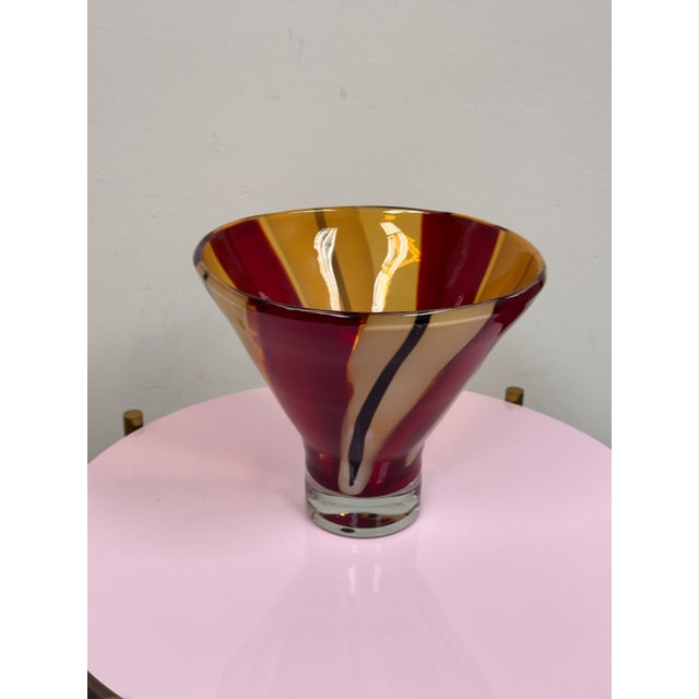 Design Plus Gallery presents a Waterford Evolution Collection Moroccan Breeze Art Glass Flared Bowl. This art glass bowl...