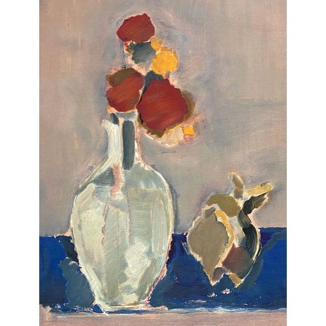 Efraim Fima, Chinese Israeli Modernist Still Life Lithograph Abstract Flowers in Vase For Sale In Miami - Image 6 of 10