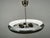 Vintage Bauhaus UFO Chrome and Glass Pendant Light, Czechoslovakia, 1930s For Sale - Image 12 of 14