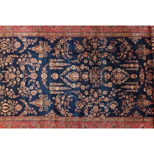 Persian 1920's Antique Sarouk Mohajeran Signed Palace Rug, 13'7" X 24'3" For Sale - Image 3 of 11