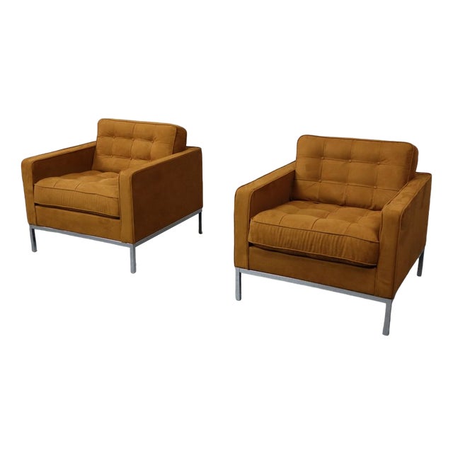 Lounge Chairs by Florence Knoll Bassett for Knoll International, 1970s, Set of 2 For Sale