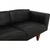 Animal Skin Three-Seater V.11 Sofa in Black Leather by Illum Wikkelsø, 1970s For Sale - Image 7 of 18